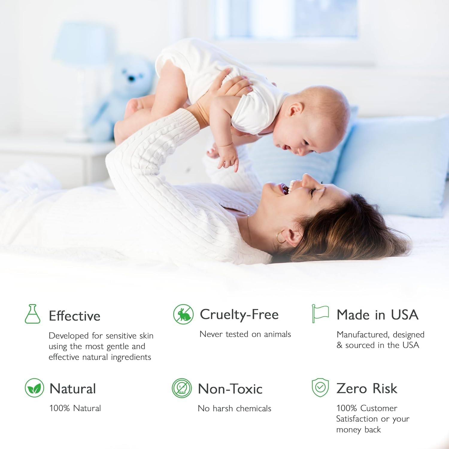 SoCal Suds & Company Natural & Organic Baby Cream - Gentle Moisturizing Cream for Infant Skin, Nourishing with Aloe, Shea Butter & Coconut Oil, Tender Newborn Skincare - Fragrance Free, 8oz