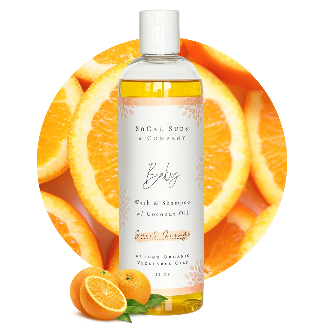 Sweet Orange Gel Baby Wash & Shampoo