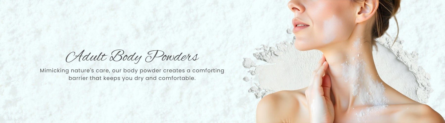 Talc-free natural body powder collection