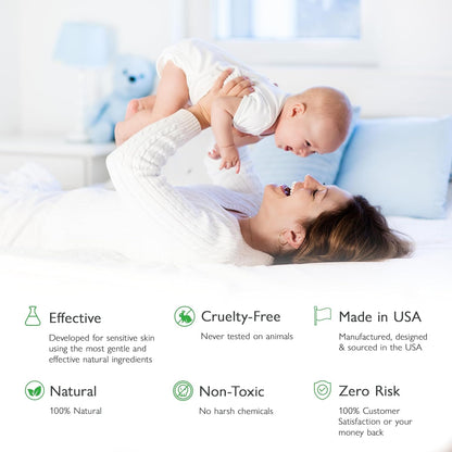 SoCal Suds &amp; Company Natural &amp; Organic Baby Cream - Gentle Moisturizing Cream for Infant Skin, Nourishing with Aloe, Shea Butter &amp; Coconut Oil, Tender Newborn Skincare - Fragrance Free, 8oz