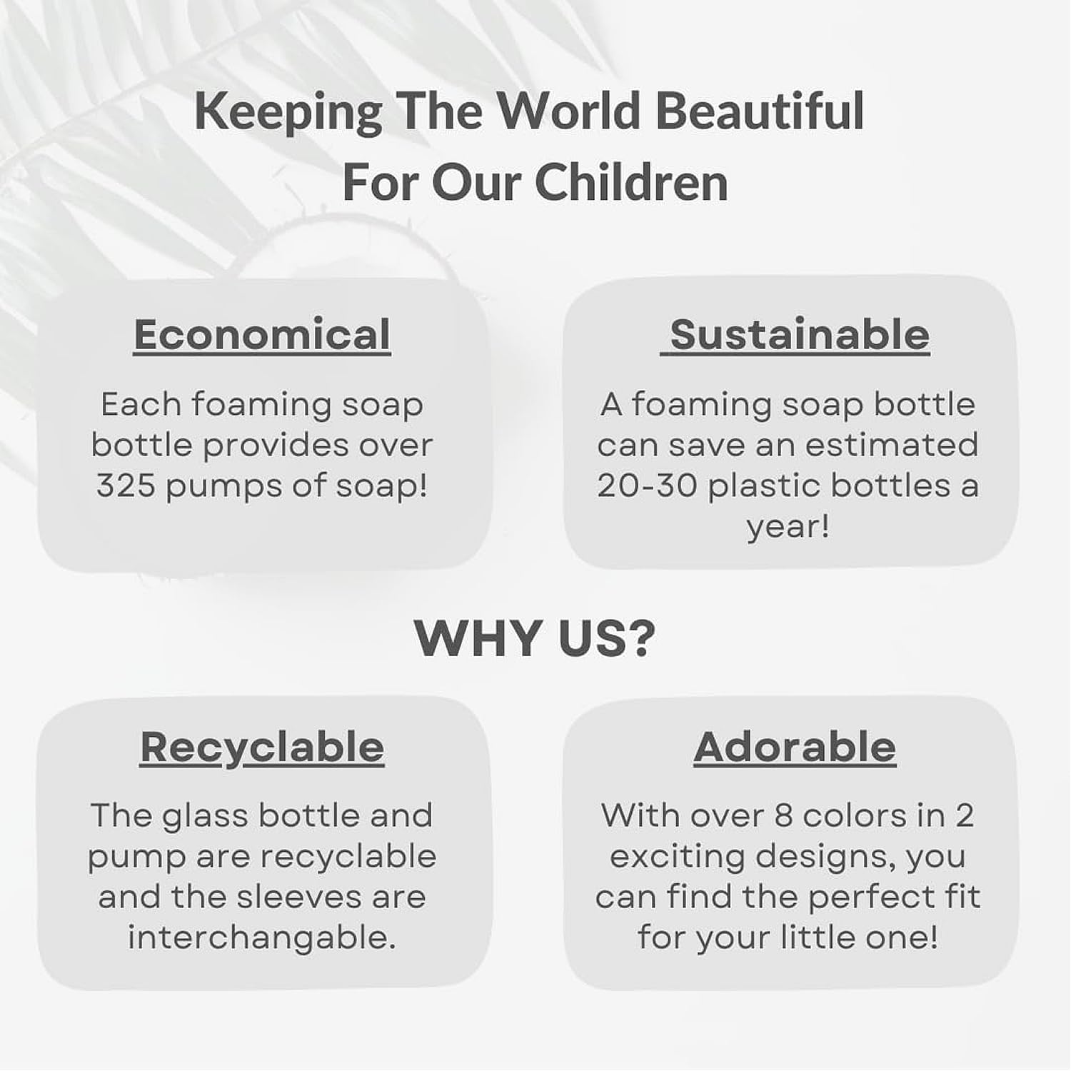 8oz Foaming Glass Bottle Dispenser w/Heart Silicone Sleeve  - Sea Glass