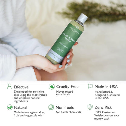 SoCal Suds &amp; Company 12oz Organic Hand &amp; Body Wash- Lemongrass- 2 Pack