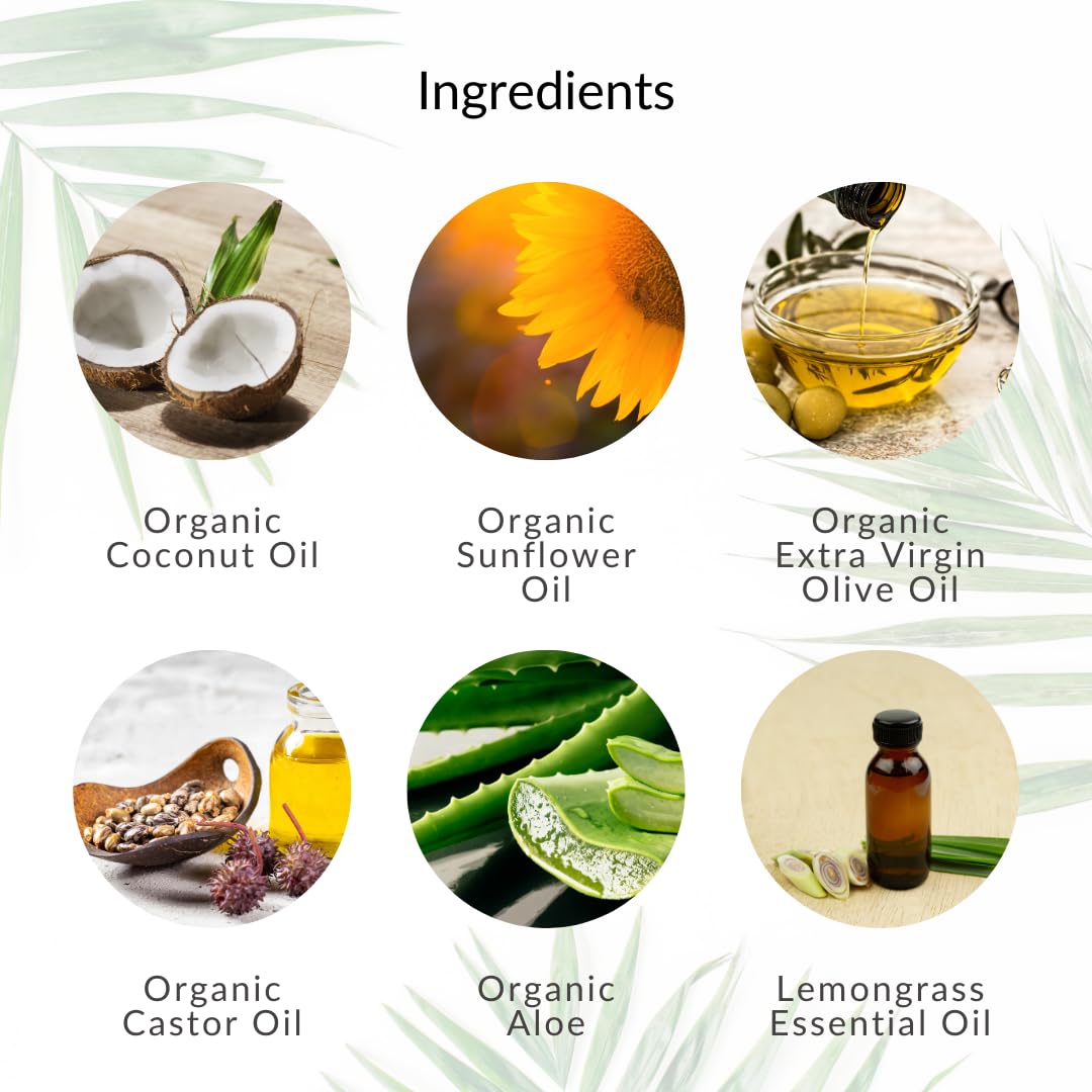 12oz Organic Hand & Body Wash- Lemongrass- 2 Pack