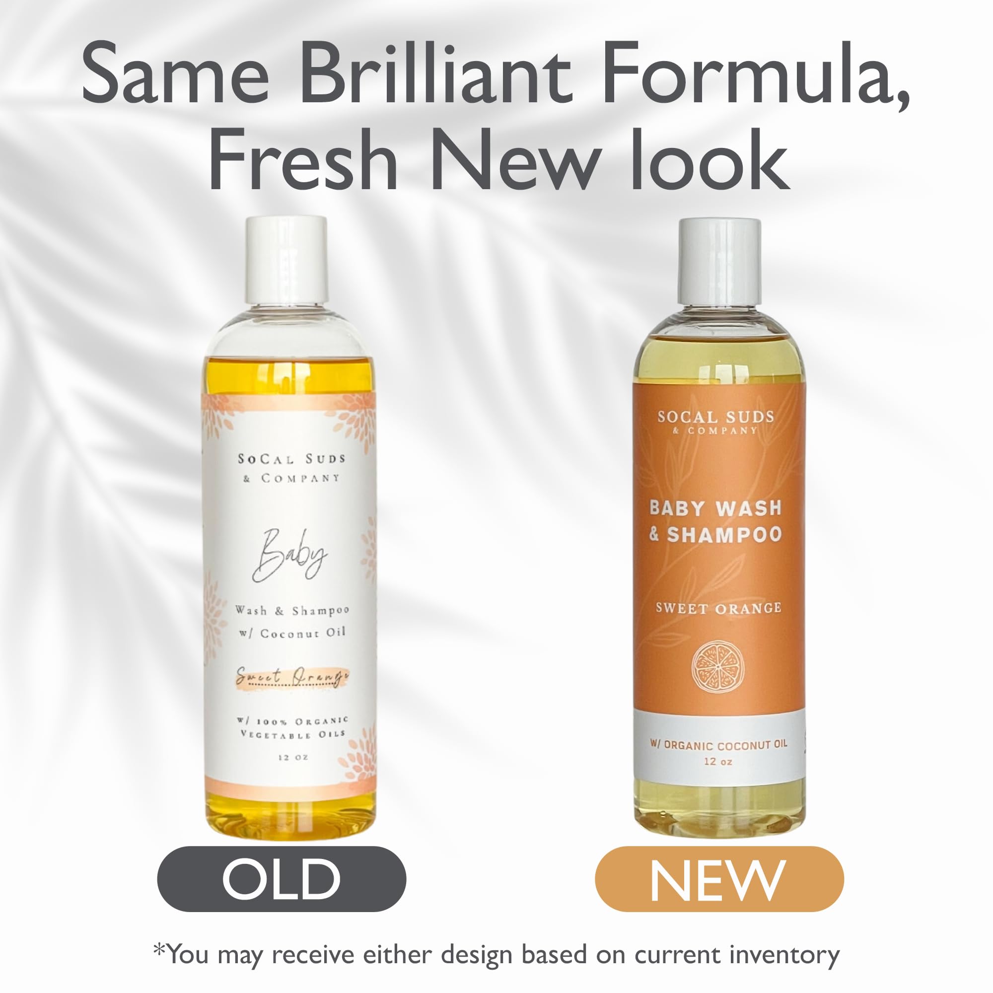 Baby Shampoo & Body Wash, 2-in-1 Organic Gel - Gentle Castile Soap with Vitamin-Infused Oils & Botanicals - Natural Care for Sensitive Skin Hypoallergenic - 12oz Sweet Orange