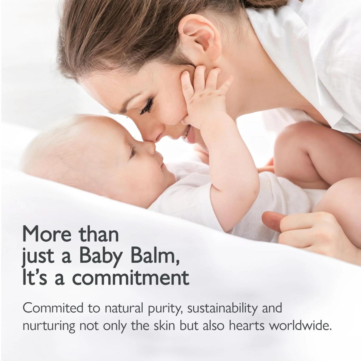 Natural Bottom Balm - Gentle Care for Sensitive Baby Skin with Shea Butter, Sunflower Oil, Babassu, Hemp, Jojoba, Vitamin E & Zinc Oxide, Multipurpose Ointment, Fragrance Free, 4oz
