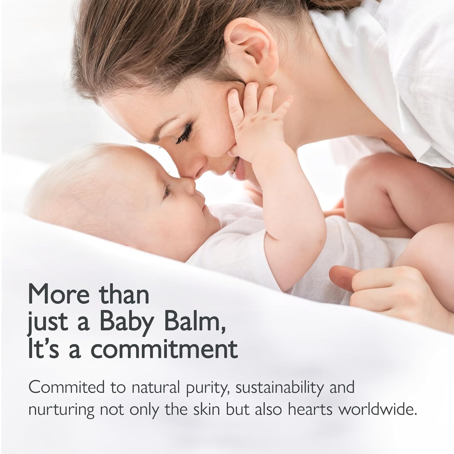 Natural Bottom Balm - Gentle Care for Sensitive Baby Skin with Shea Butter, Sunflower Oil, Babassu, Hemp, Jojoba, Vitamin E & Zinc Oxide Multipurpose Ointment Fragrance Free 2Pk