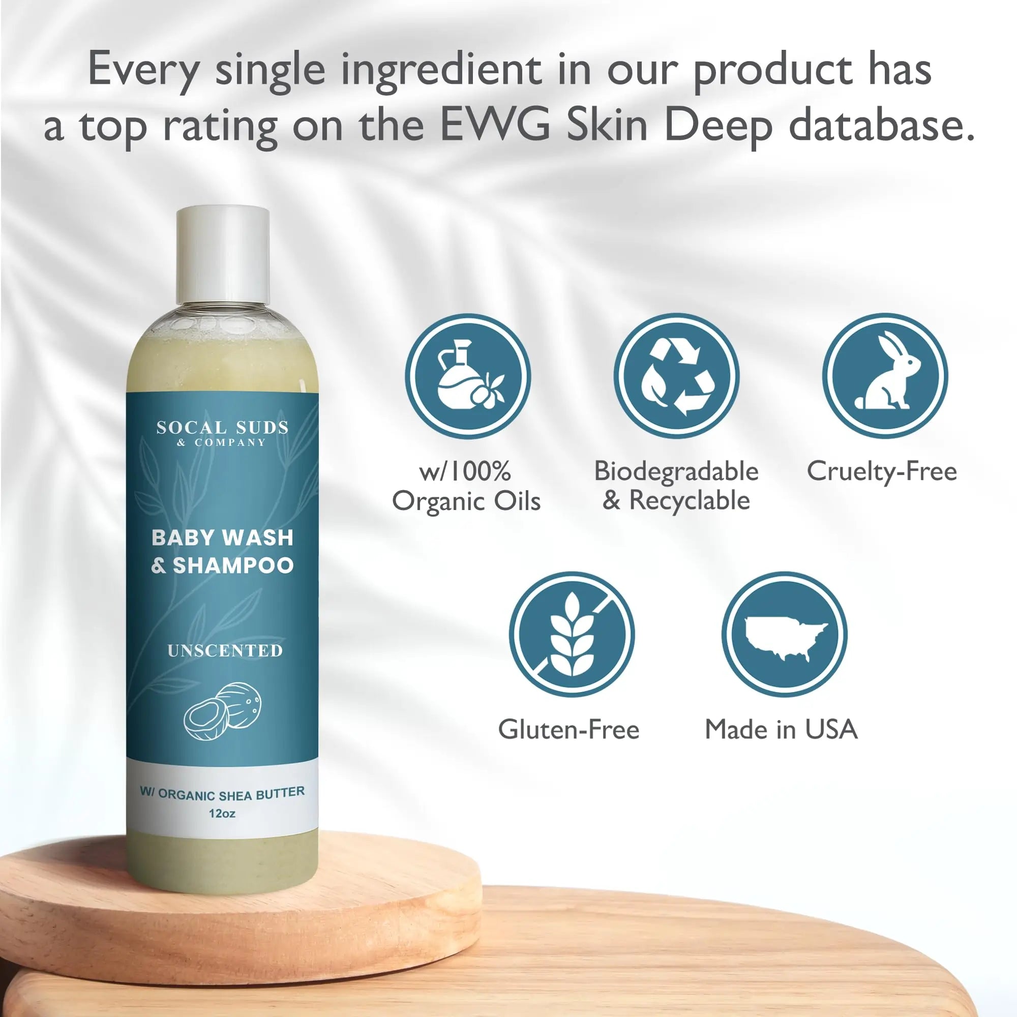 Baby Body Wash & Shampoo - Shea Moisture for Sensitive Skin - Fragrance Free Hair & Body Soap - Gentle Bath Products for Toddlers & Babies - 1 Pack Fragrance Free 12oz Bottles