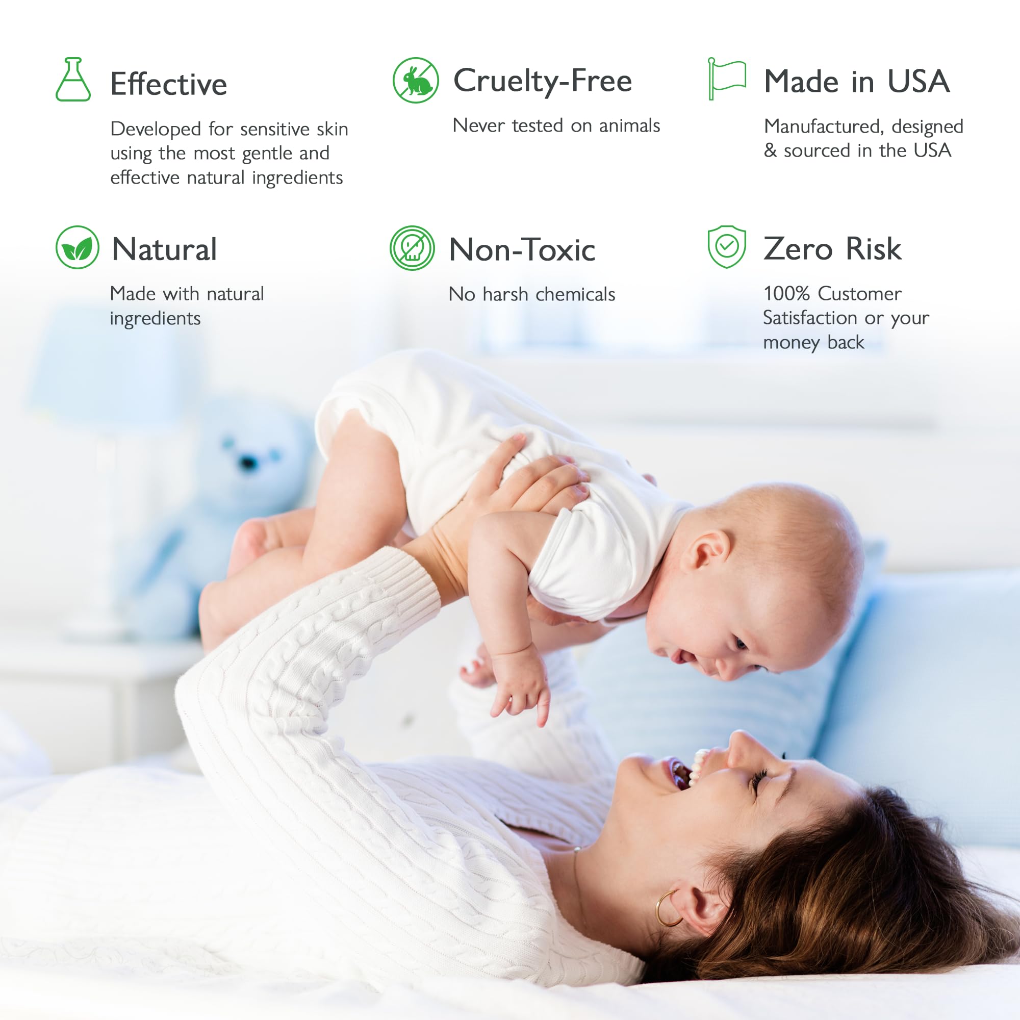 Natural Bottom Balm - Gentle Care for Sensitive Baby Skin with Shea Butter, Sunflower Oil, Babassu, Hemp, Jojoba, Vitamin E & Zinc Oxide, Multipurpose Ointment, Fragrance Free, 4oz