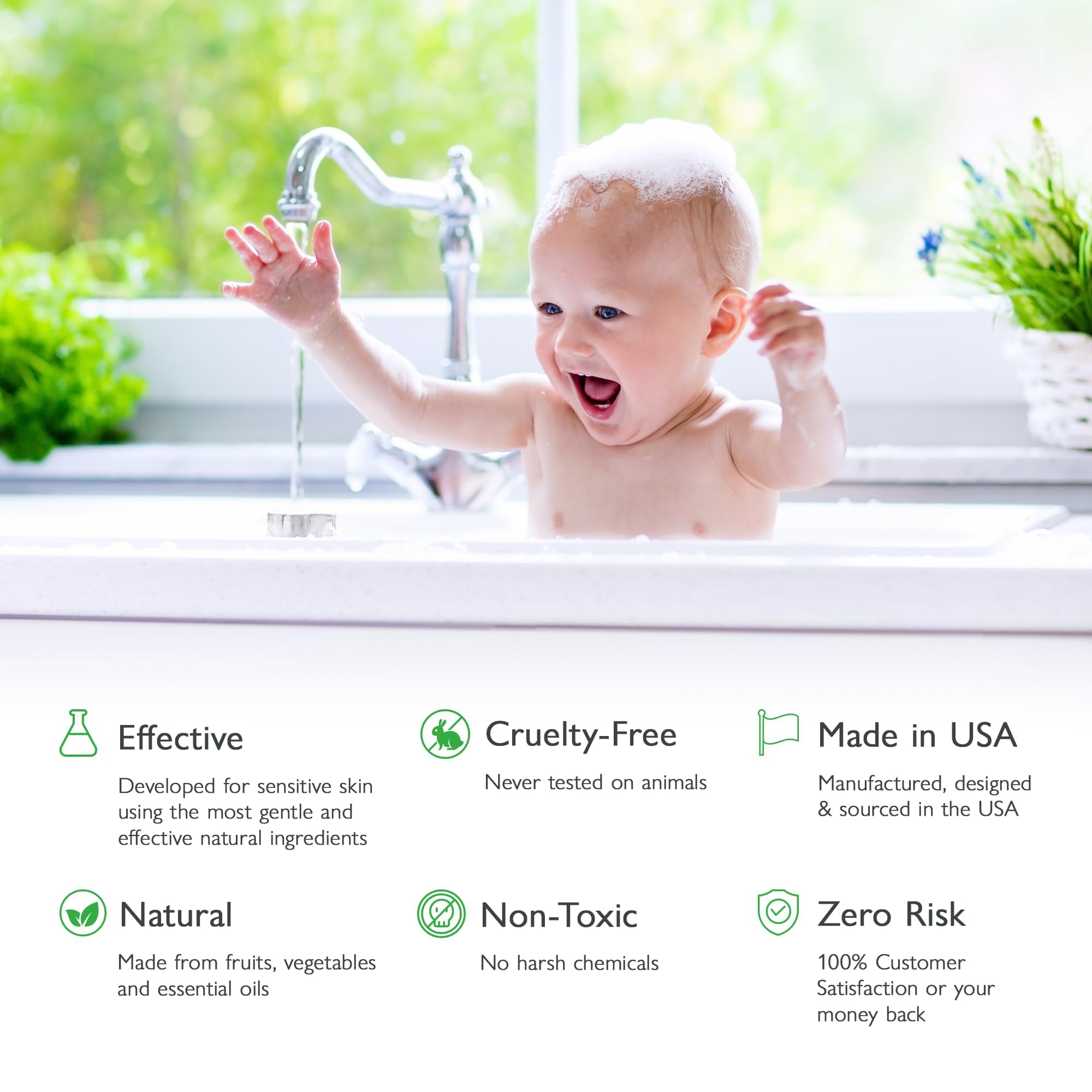 Natural & Organic Baby Oil - Newborn Essentials, Gentle Moisturizing Nourishing Oil for Delicate Tender Skin, Vitamin-Enriched with Jojoba and Sunflower Oils - Fragrance Free, 4oz 2-Pack