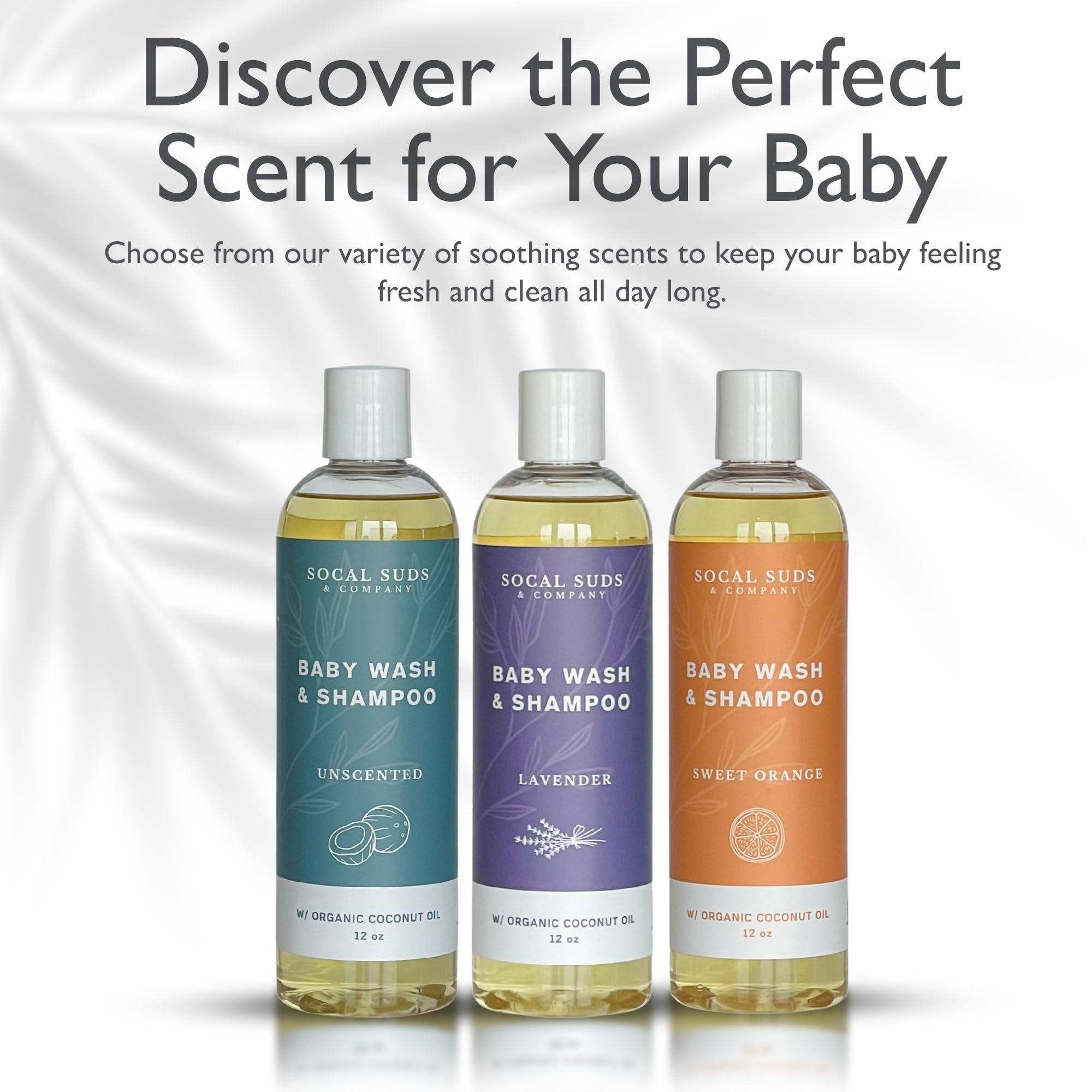 Baby Shampoo & Body Wash, 2-in-1 Organic Gel - Gentle Castile Soap with Vitamin-Infused Oils & Botanicals - Natural Care for Sensitive Skin & Body Hypoallergenic - 12oz Lavender