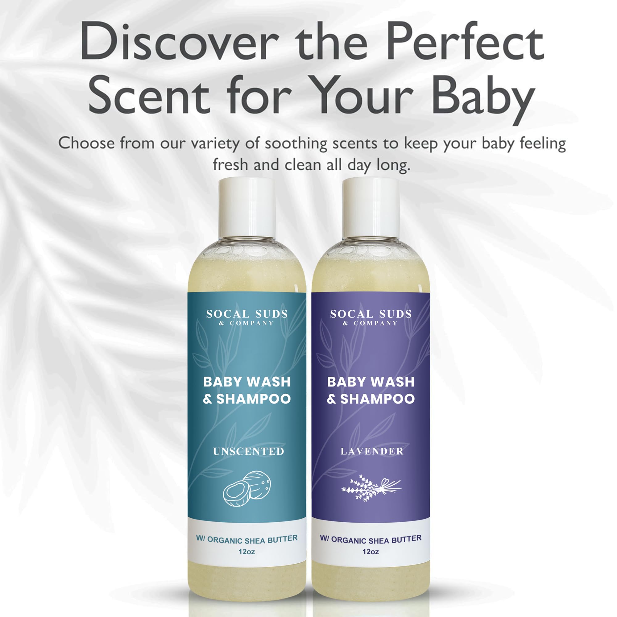 Baby Body Wash & Shampoo - Shea Moisture for Sensitive Skin - Fragrance Free Hair & Body Soap - Gentle Bath Products for Toddlers & Babies - 1 Pack Fragrance Free 12oz Bottles
